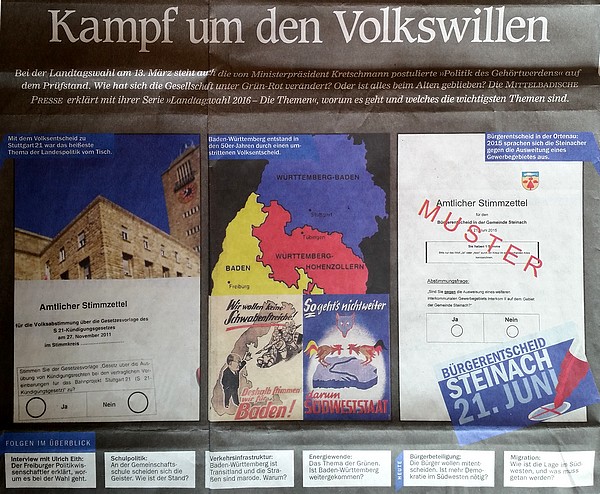 OT-Artikel zu Landtagswahl mit Erwähnung des Steinacher Bürgerentscheids